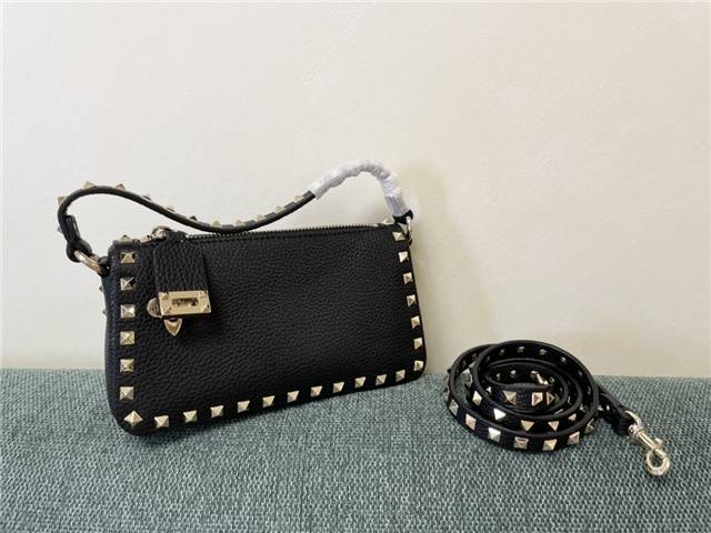 Black compact crossbody supplier sample